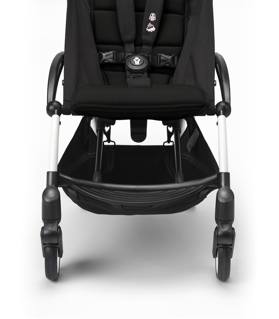 黒のベビーカー 5点式ハーネス付き ブラックベビーカー 5点式ハーネス付き